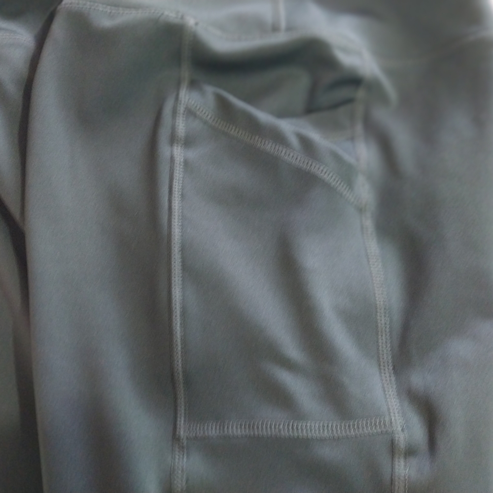 Stylish Teal High-Waisted Leggings Pockets In Side Size Small . - Picture 9 of 11